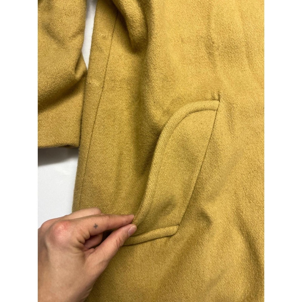 Vintage Womens Camel Wool Double Breasted Peacoat Size 12 Classic Old Money - Picture 8 of 12